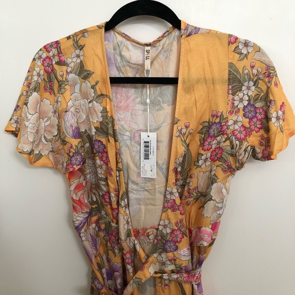 Spell Blue Skies Maxi Wrap Dress. - Picture 4 of 7